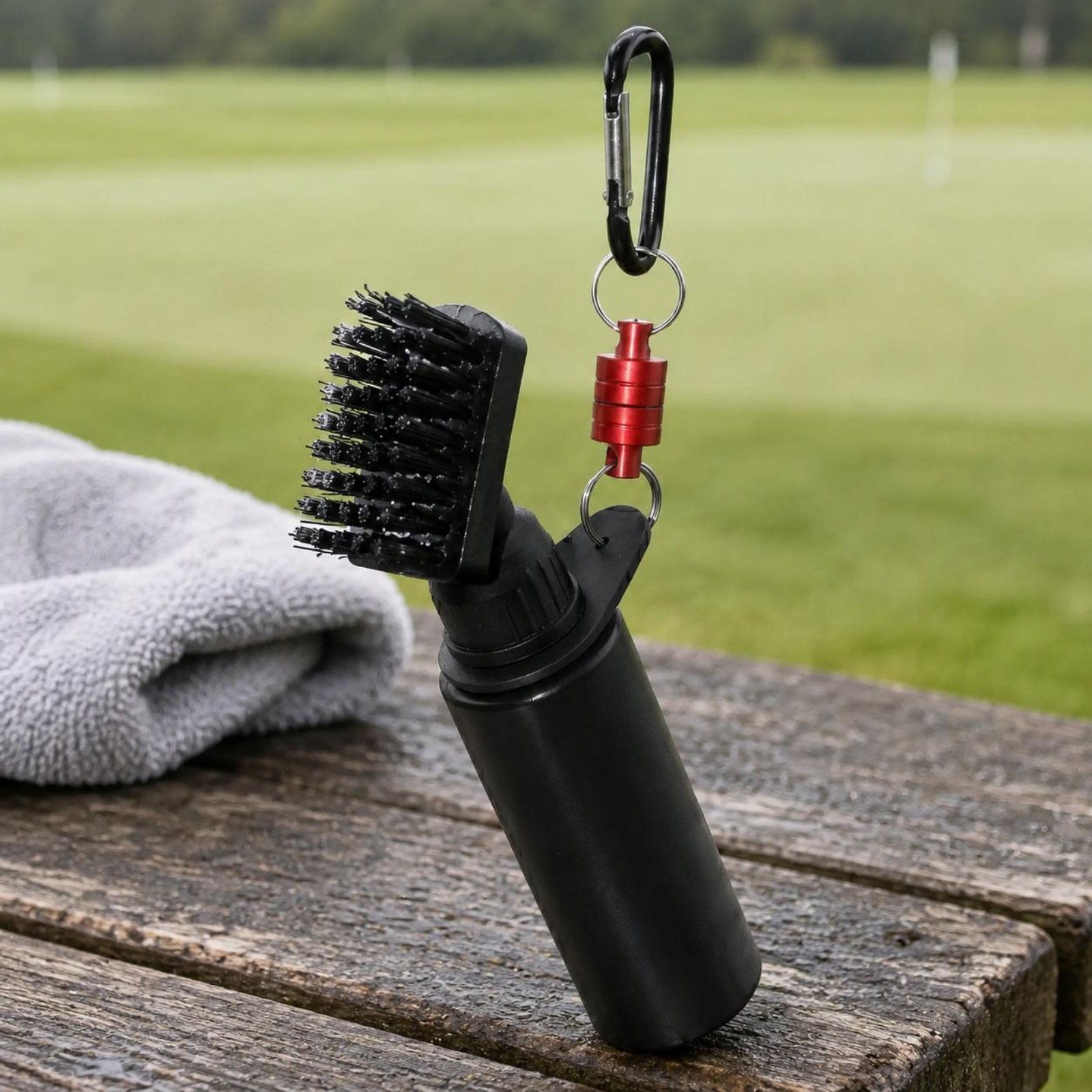 Golf Equipment Gifts - Cepillo de golf portátil con pulverizador