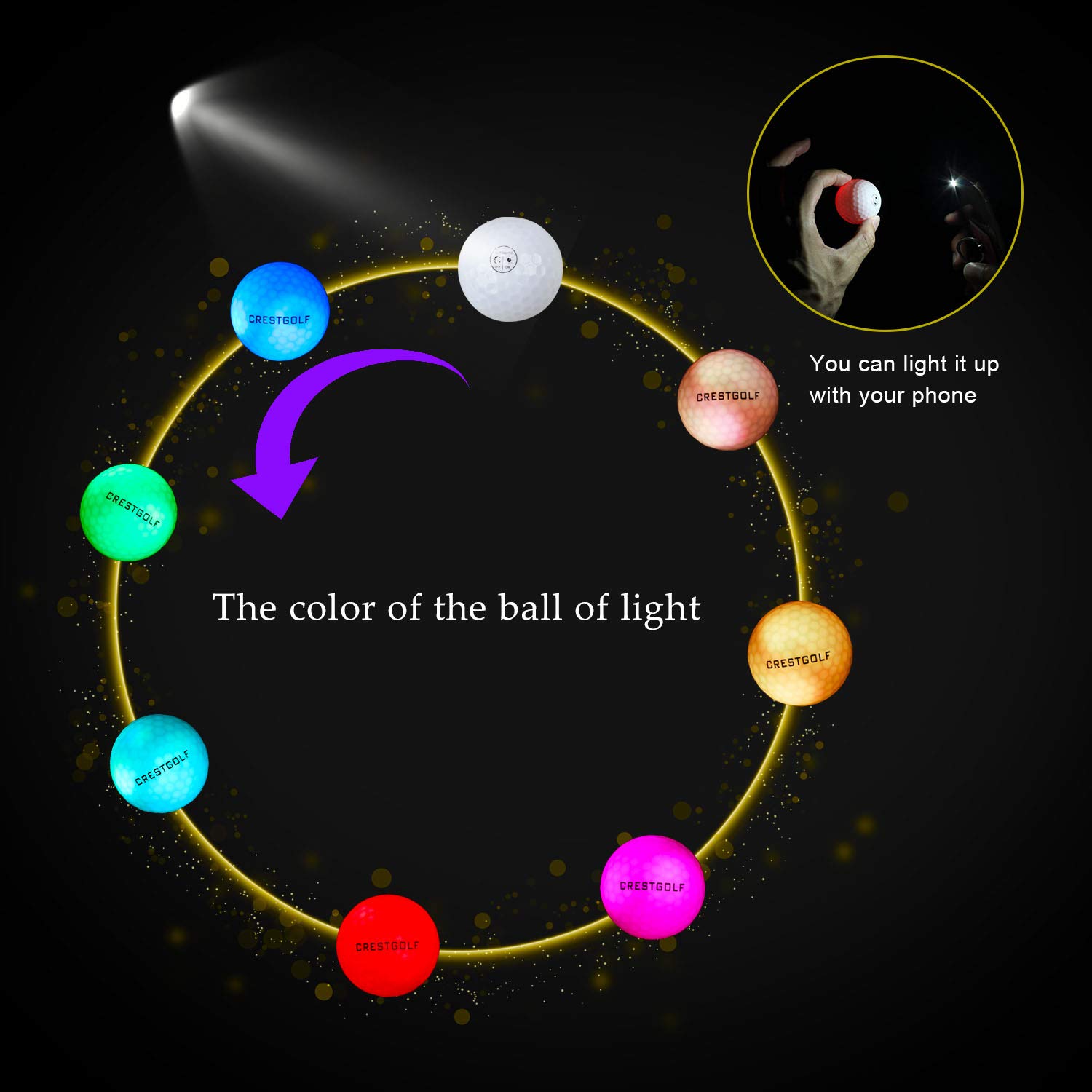 Crestgolf-pelota de Golf con L - Golf Equipment Gifts reseña y precio